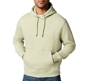 Pull à capuche solide athlétique pour hommes avec poche kangourou tenue d'entraînement à coupe ample vêtements de sport d'hiver décontractés en tissu coupe décontractée - Product Image 1