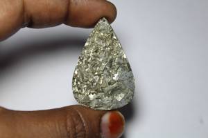 Top Qualité Incroyable Pyrite Druzy Cabochon Rare Pyrite Druzy Pierre Lâche Pour La Fabrication De Bijoux Incroyable Pyrite Druzy Gemstone.130Ct - Product Image 3