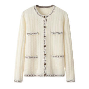 เสื้อสเวตเตอร์วินเทจเสื้อสเวตเตอร์แบบสวมหัวทรงหลวมเสื้อถักแบบลำลองทรงหลวมสำหรับผู้หญิงสำหรับฤดูหนาว - Product Image 1