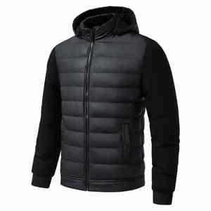Chaqueta de invierno para hombre, abrigo grueso de algodón con capucha a prueba de viento y característica impermeable, moda informal para uso al aire libre - Product Image 4