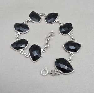 Zircon December Birthstone 925 <b>Sterling</b> <b>Silver</b> Luxury Simple Classic Design Handmade <b>Bracelet</b> Jewelry Gift for <b>Women</b> Anniversary - Product Image 1