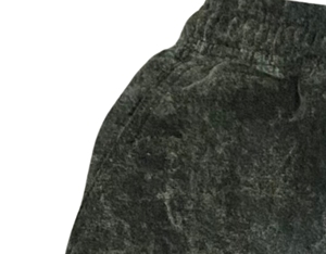 Pantalones cortos de gimnasio para hombre con logotipo personalizado lavado con ácido de algodón pesado Terry Fleece High Street Casual Training Athletic Sweat High - Product Image 5