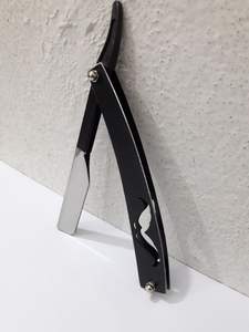 Maquinilla de afeitar profesional para peluquero, cuchillo plegable de borde recto - Product Image 2