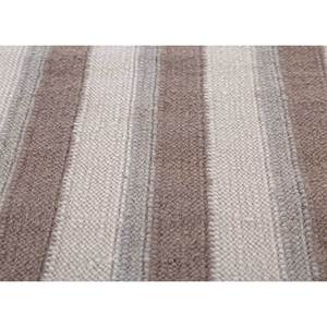 พรมขนสัตว์ทอมือลายเพชรแบบแบนสีงาช้าง ลายทาง รูปทรงสี่เหลี่ยมผืนผ้า สำหรับห้องโถง ห้องนั่งเล่น ห้องนอน-ADWL-13138 - Product Image 3