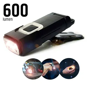 2024 New Design Ultra Bright 600 Lumens Multi-functional Rechargeable Book Light Clip On/Hat Light/Headlamps