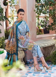Robe de soirée traditionnelle de créateur indien pakistanais pour femmes broderie Sami Salwar Kameez pour les occasions spéciales de mariage - Product Image 2