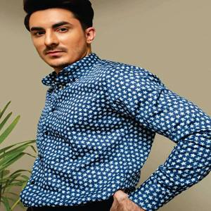 2023 nueva camisa de diseño de cuello de moda informal personalizada OEM para hombre camisa de manga larga con estampado en caliente - Product Image 4