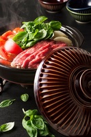 Marmite japonaise avec couvercle Pot en céramique Donabe traditionnel de haute qualité fleur de chrysanthème Donabe