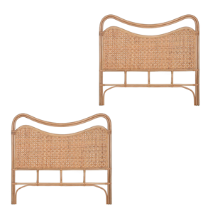 Natural <b>Rattan</b> Headboard King Queen Size Handwoven Cane <b>Bed</b> Back For Hotel Projects Wholesale Bedroom Furniture, Made In Vietnam - Product Image 5