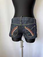 Dsquared2 Short en jean bleu foncé moderne en coton, taille basse, taille personnalisée, fait main, Ms-wc-001