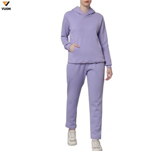 High Quality <b>Hoodie</b> and Women's Joggers Wholesale Sweatpants and <b>Hoodie</b> Set Custom Jogging Tracksuits for Women - Product Image 1