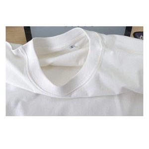 T-shirt blanc décontracté 100% coton pour femmes 180 grammes sérigraphie respirant et Logo décoré pour les vêtements d'été quotidiens - Product Image 2