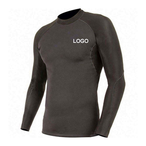 Rashguard respirant à séchage rapide personnalisé pour hommes, manches longues, compression, spandex, coton, BJJ, MMA, surf, gym, entraînement, service OEM - Product Image 2