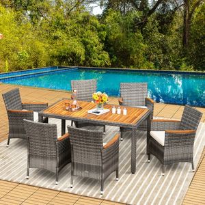 Oem Wholesale <b>Outdoor</b> <b>Dining</b> <b>Set</b> Carton Packaging <b>Outdoor</b> <b>Dining</b> <b>Set</b> Wicker Rattan <b>Dining</b> <b>Set</b> <b>6</b> Seaters Phu Linh Factory - Product Image 3
