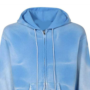 100% coton polaire fermeture éclair Style hommes vêtements d'hiver sweats à capuche meilleur matériel hiver saison porter des sweats à capuche pour hommes - Product Image 2