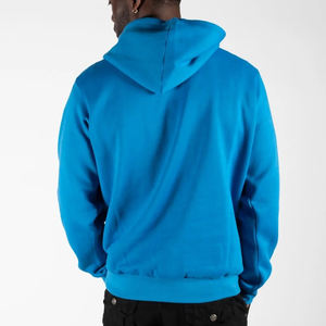 Sudadera con Capucha Bordada Personalizada al por Mayor OEM, MOQ Bajo, 100% Algodón, Sudadera con Capucha Extra Grande para Hombre - Product Image 3