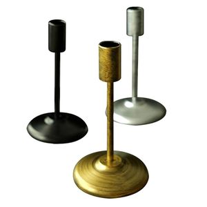 Décoration de maison centres de table de mariage de luxe moule à bougie revêtement en poudre noire métal dans des bougies en fer pour support de chandelier - Product Image 2