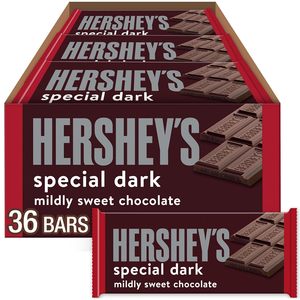 Barras de Chocolate HERSHEY'S SPECIAL DARK Ligeramente Dulces, 1.45 oz (36 Unidades) - Product Image 4