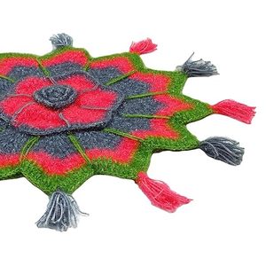 Grande qualité à prix raisonnable tapis de caboteur en macramé bords noués à la main parfait pour le style saisonnier ou les tables d'automne - Product Image 2
