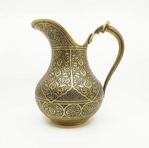 Carafe à eau en cuivre de style antique, pichet en métal gravé à la main, vaisselle, décoration d'intérieur, ustensiles de cuisine, restaurant - Product Image 6