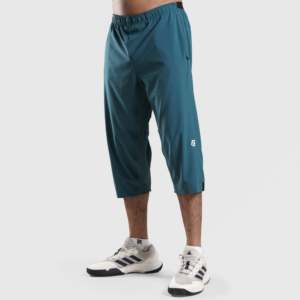 Pantalones Chinos Ligeros de Algodón 3/4 GA, Talla XL, Cintura Baja, para Hombre, con Decoración de Cremallera, Corte Recto, Color Verde Azulado, Tejido - Product Image 1