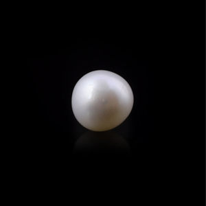 Perle d'eau douce naturelle et perle blanche/dorée naturelle de 3,92 carats, 7-8 mm, type naturel avec imitation de perle de couleur or - Product Image 1