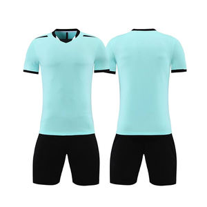 ชุดฟุตบอลเยาวชน ชุดแข่งขันฟุตบอล ผ้าโพลีเอสเตอร์แห้งเร็ว เสื้อ กางเกงขาสั้น ชุดทีมฟุตบอล รับทำโลโก้ตามสั่ง โรงงานผลิตแบบ OEM ODM จำหน่ายจำนวนมาก - Product Image 1