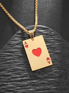 สร้อยคอสแตนเลสจี้เครื่องประดับแฟชั่นสุดอินเทรนด์สำหรับผู้ชายดีไซน์เรียบง่ายขายส่ง2025 - Product Image 3