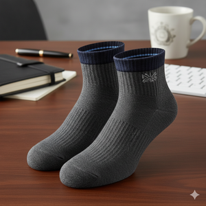 Calcetines de Invierno al por Mayor, Gruesos, Tejidos, 100% Algodón, para Mujer, Ecológicos, Diseño Acanalado Informal, Absorbentes de Sudor y Transpirables - Product Image 6