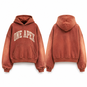เสื้อฮู้ดโอเวอร์ไซส์สำหรับผู้หญิง ONE APEX ผ้าฟลีซพรีเมียมเนื้อหนานุ่ม ระบายอากาศได้ดี ซับในอย่างดี ล้างสีแบบแอซิดวอช เหมาะสำหรับใส่ในฤดูหนาว สไตล์สตรีทแวร์ - Product Image 3