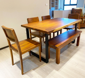 Chaise de salle à manger moderne et élégante en teck pour restaurant et chaises de salle à manger pour table à manger - Product Image 6