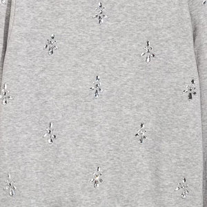 Sweat-shirt pour homme avec design en strass, manches longues, décontracté, à la mode, pull-over pour homme - Product Image 6