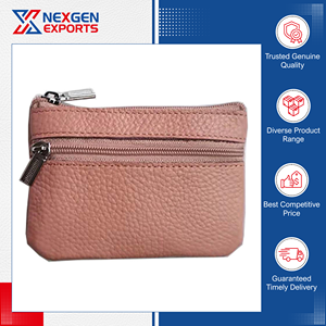 Venta Exclusiva, Calidad Confiable, Alta Demanda, Cartera de Cuero Genuino con Opción de Logotipo Personalizado, Cierre de Cremallera Resistente, Cantidad al por Mayor - Product Image 4