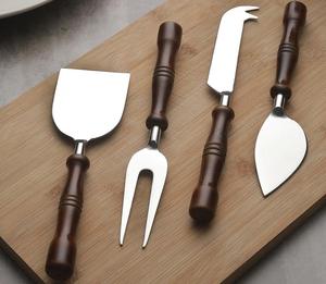 Hand-Made Wooden Handles Stainless Steel <b>Cheese</b> <b>Knives</b> <b>Set</b> of 4 - Product Image 2