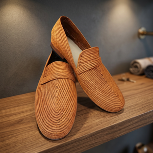 รองเท้าโลฟเฟอร์ราฟเฟียสไตล์โมร็อกโกสุดชิค - Product Image 1
