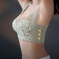1pcs Womens Seamless Full Cup Bras No Steel Ring Support Lace Bralette Large Size Comfort Underwear