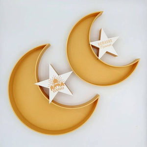 Decoración de Ramadán, platos de servidor de comida, bandeja de hierro hecha a mano única, bandeja de Ramadán blanca para el hogar, Hotel y restaurante, accesorios - Product Image 6