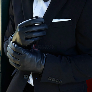 Guantes de piel de oveja unisex de alta calidad con función de pantalla táctil para uso diario Fabricante - Product Image 2