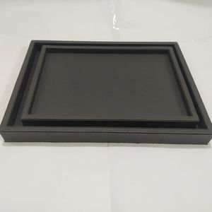 ถาดเสิร์ฟทรงสี่เหลี่ยมผืนผ้า ทำจากหนังและกำมะหยี่ มีหลายสี เหมาะสำหรับใช้ในบ้าน ร้านอาหาร และโรงแรม - Product Image 1