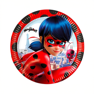 Piatti Usa e Getta a Forma di Coccinella 19,5 Cm 6 Pezzi per Feste - Product Image 2