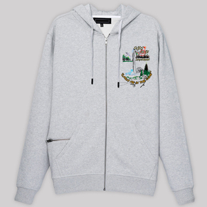 Sudaderas con cremallera roja Mezcla de algodón Peso pesado Cómodo Ropa de calle con capucha Deportes casuales Impresión digital de gran tamaño Hombres - Product Image 5