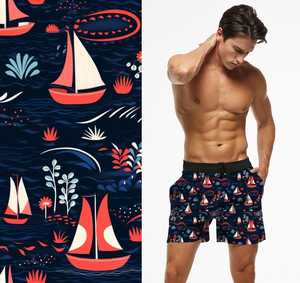 Repreve Bio-based Bio-dégradable Custom Surf Stripe <span class=keywords><strong>UV</strong></span> 50 + Board Tissu imprimé court - Product Image 5