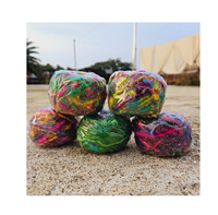 Fil de soie sari recyclé 100% écologique non recyclé pour les projets de broderie de bricolage