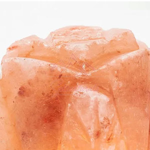Handmade Lightweight Himalayan Salt <b>Lamp</b> Natural Lotus Flower Shape for Home Decoration with Romantic Style Unique Craft Product - Product Image 4