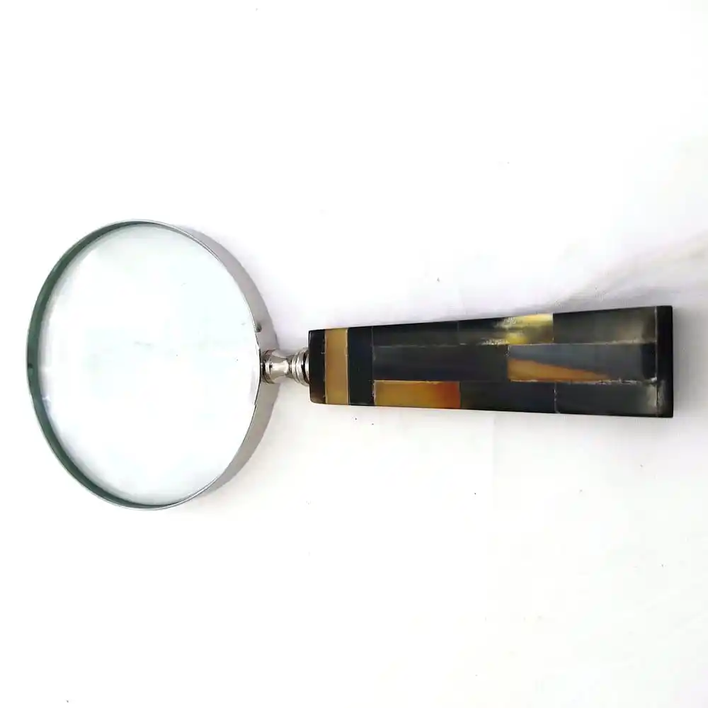 Amazon Quality Magnifying glass With horn Handmade magnifying glass Book Reading Used By Craft N Creation