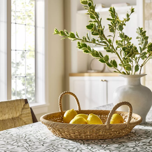 Tienphong Plateau conique rond décoratif en rotin fait à la main avec poignées en naturel pour pain Fruits légumes multifonctionnel - Product Image 3