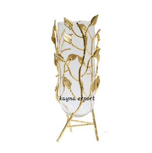 Florero de Metal Simple y moderno más vendido, maceta resistente hecha a mano de estilo europeo contemporáneo para decoración del hogar y la boda - Product Image 3