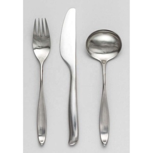 Ensemble de couverts style royal, vaisselle de luxe en acier inoxydable, argent, couverts au look moderne, pour restaurant, mariage, maison, hôtel, de haute qualité, 4 pièces - Product Image 1