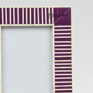 Marco de Fotos de Mosaico Creativo Hecho a Mano con Incrustaciones de Hueso Morado Ecológico y Lujoso para Interiores Elegantes - Product Image 2
