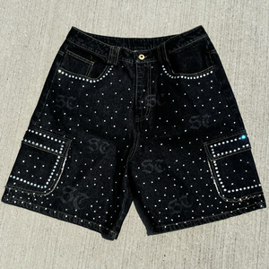 กางเกงยีนส์ขาสั้นสไตล์ลำลองสำหรับผู้ชาย - Product Image 4